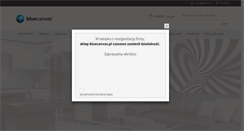 Desktop Screenshot of bluecanvas.pl